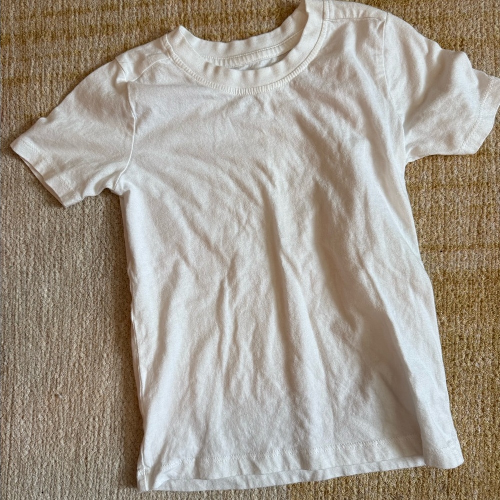 The Honest Company White Kids Short Sleeve Tee